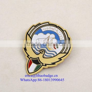 Newest Cheap Custom Die Cast Metal Badge For UAE National Day Gift Items Ribbon Lapel Pin With Magnet