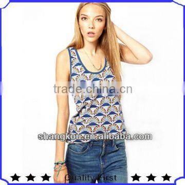 wholesale Fashion Design Summer Tank tops Women Long Line t shirt shkz55