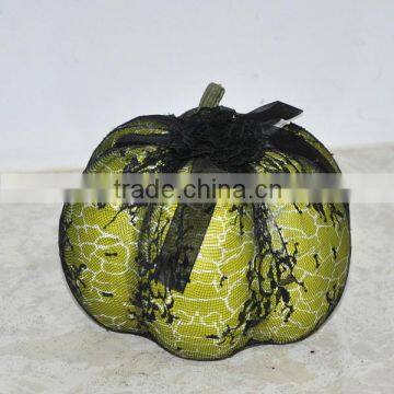 New design lace green halloween led light pumpkin