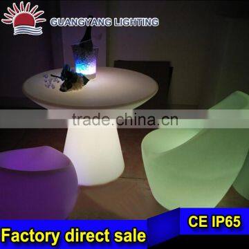 Plastic PE led bar table for nightclub
