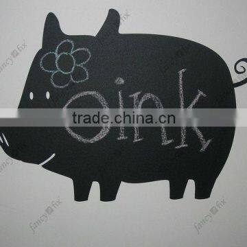 Removable Pig Shaped Chalkboard Vinyl Cutting Designs