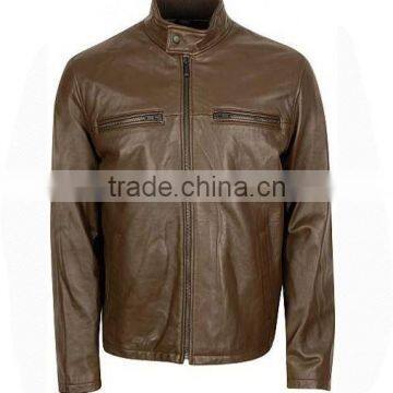 Men Brown Leather Jacket