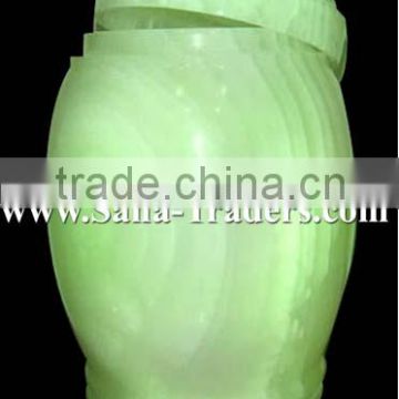 Natural Marble Onyx Designed Marble Jar / Marble Handicrafts / Marble Jar /