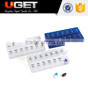 Hot Selling Custom Design plastic single weekly pill box