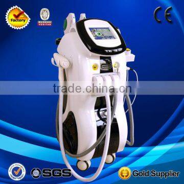 Hot sale 6 in 1 IPL SHR laser acne removal price with RF and ND yag laser