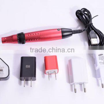 2016 Rechargeable Derma Pen Electric Micro Needles Pen Beauty Equipment Derma Roller Meso Pen