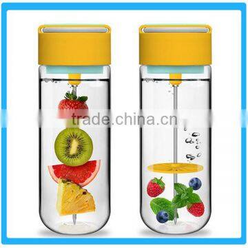 New Arrival Plastic Bottle Fruit Infuser Cups Food Grade Water Bottle