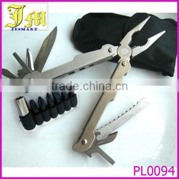 multi function grip purpose pliers with knife tools