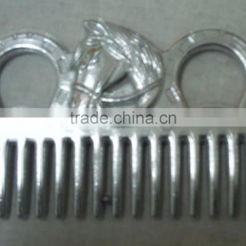 Aluminium horse mane comb