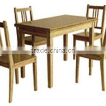 Natural Bamboo Chair and Table Set