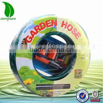 15 Meter PVC reinforced garden hose pipe + nozzles set