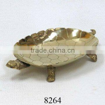 Antique Decorative Brass Serving Tray photo-1