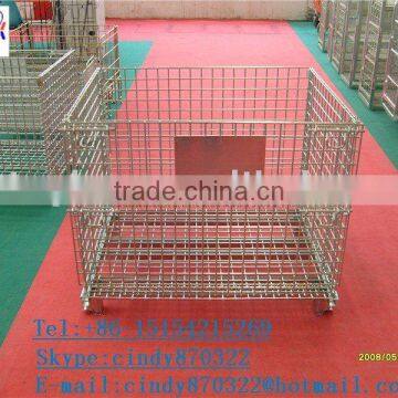 folding wire mesh container