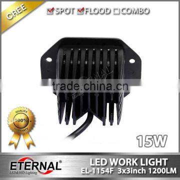 3x3in Cube Pod 15W Flush Mount Pillar 4x4 Jeep Off-road Motorsports Truck Trailer Vehicles High Power LED Work Light Fog Lamp photo-4