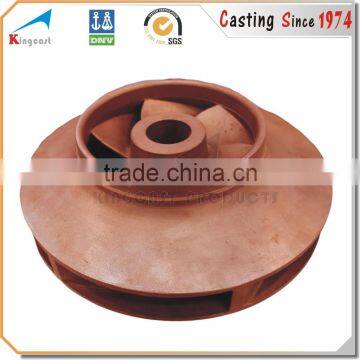 OEM custom brass rotary casting water pump parts impeller