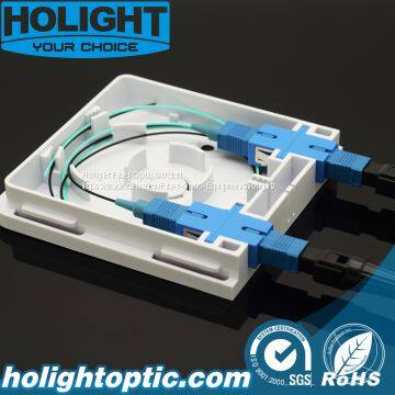 Fiber Optic FTTX 2 Ports Faceplate photo-5
