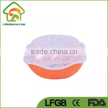 Plastic PP Wash Fruit Vegetable Basket With Lid photo-5