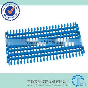 900 Flush Grid 27.2mm Pitch Plastic Conveyor Belt With Base Flights photo-2
