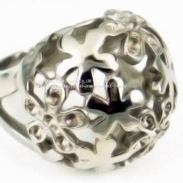 Titanium Steel Compasses Skull Ring For Boyfriend Jewelry photo-4