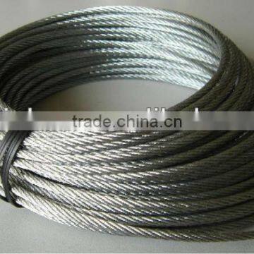 Galvanized steel wire rope in soft coils