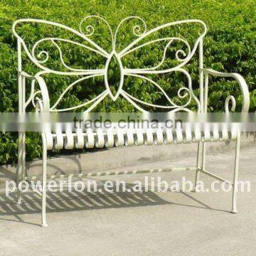 Antique White Antirust Patio Bench Backyard Bench photo-4