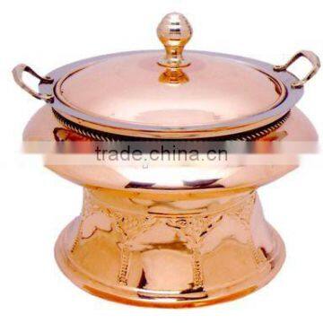 Unique Design Royal Style Rose Gold Plated Stainless Steel Hanging Chafing Dish for Banquet | Hot Sale Chafing Dish photo-2
