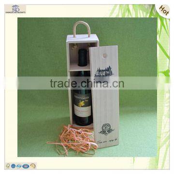 Handle Paulownia Raw Material Light Wine Slide Box photo-4