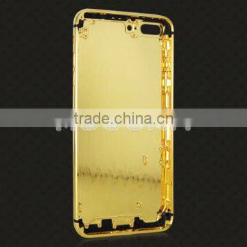 New Gold/rose Gold/platinum Back Cover for IPhone 7 Plus Mirror Gold Housing photo-2