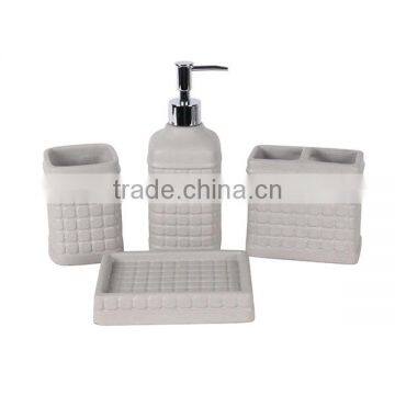 High Quality Resin Marble Bathroom Accessories Set photo-4