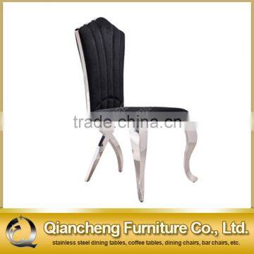 Fancy Black Velvet Dining Chair for Hotel photo-4