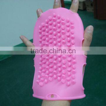 Hot-selling Soft and Cleaning Silicone Massage Bath Glove for Promotion Gift photo-2