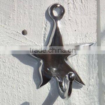 metal small nickel plated star shape hook hangers