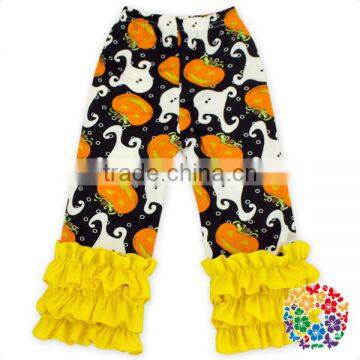 Newest Design Wholesale Baby Clothes Baby Girls Triple Ruffle Pants Sew Sassy Icing Legging photo-3