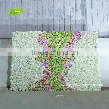 GNW FLW161116-002 New Style White and Light Pink Mix Flower Wall for Wedding Backdrop Decor photo-3