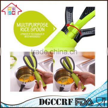 NBRSC Kitchen Multifunctiona Food Grade Plastic Non-Stick PP Foldable Scoop Rice Spoon and Whisk photo-4