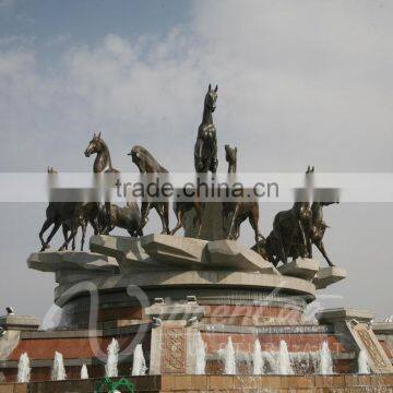 Outdoor Garden Decoration Horse Waterfall Fountain Statue Sculpture photo-5