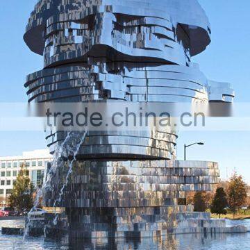 Modern Outdoor Garden Decoration Metalmorphosis Moving Water Sculpture photo-3