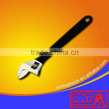 Dipped handle adjustable wrench