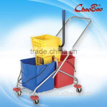 hot selling 50L Side-press Double Mop Wringer Trolley