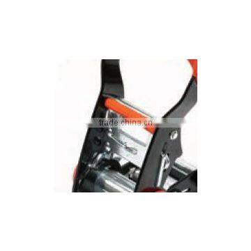 1" RATCHET BUCKLE IN ZINC & ELECTRIC BLACK PLATE / WITH STREAMLINE SHAP AND PLASTIC GRIP photo-3