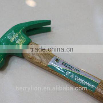 Berrylion 0.25-0.5kg Claw Hammer Forged Finished Claw Hammer with Wooden Handle