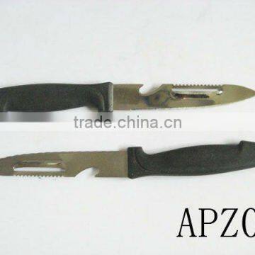 black plastic fruit knife