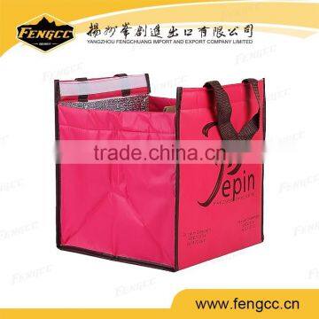 2016 new style promotional outdoor fitness polyester insulated lunch bag cooler bag