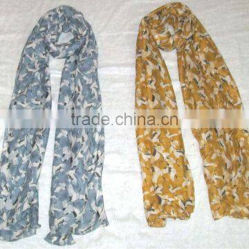 Bird Print Scarves