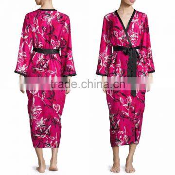 Bridesmaid Robes for Bridesmaids Wholesale Custom Made Floral-Print Wrap Choir Robes