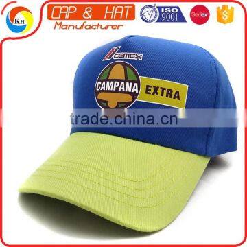 Collage Fabric Color Caps Sport Style Baseball Hats With Printed Logo