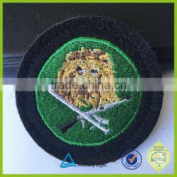 sports animal apparel patch/badge/embroidery lion emblem