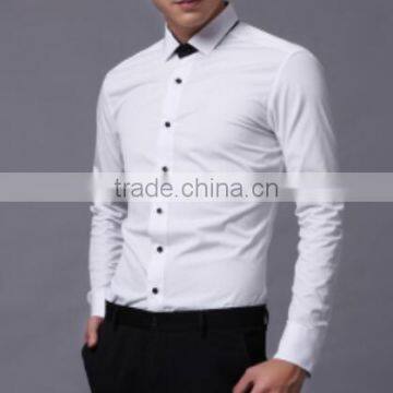 White Banded Collar Tuxedo Shirts Mandarin Collar man Shirts Wedding drss shirts