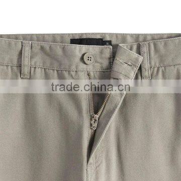 Brushed Fabric Denim Straight Khaki Pants photo-4