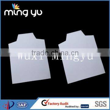 China Factory 600gsm, 700gsm hardwhite collar support cardboard for shirt package garment accessories exporting directly